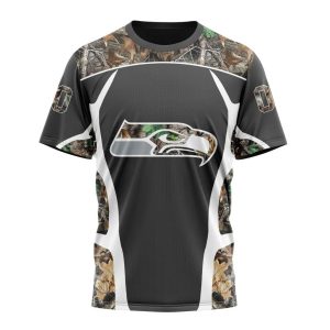 Personalized NFL Seattle Seahawks Camo Hunting Unisex Tshirt TS3601