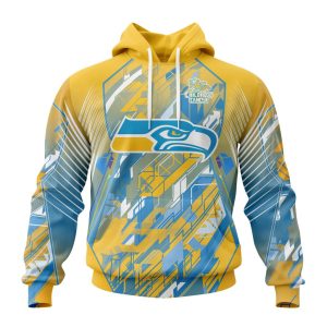 Personalized NFL Seattle Seahawks Fearless Against Childhood Cancers Unisex Hoodie TH1748