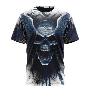 Personalized NFL Seattle Seahawks Special Kits With Skull Art Unisex Tshirt TS3610
