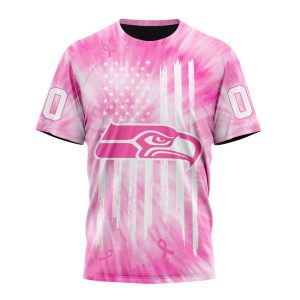 Personalized NFL Seattle Seahawks Special Pink Tie-Dye Unisex Tshirt TS3613
