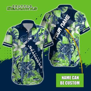 Personalized NFL Seattle Seahawks Special Tropical Fruit Hawaiian Button Shirt HWS0765