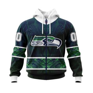 Personalized NFL Seattle Seahawks Specialized Native With Samoa Culture Unisex Zip Hoodie TZH1069