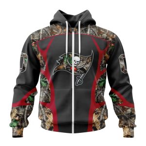 Personalized NFL Tampa Bay Buccaneers Camo Hunting Design Unisex Hoodie TZH1072