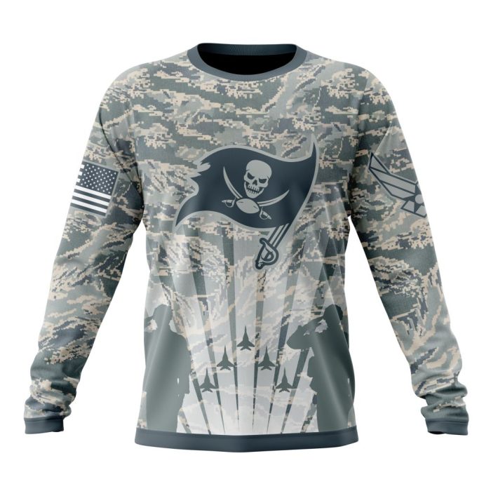 Personalized NFL Tampa Bay Buccaneers Honor US Air Force Veterans Unisex Sweatshirt SWS906