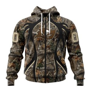 Personalized NFL Tampa Bay Buccaneers Special Hunting Camo Unisex Zip Hoodie TZH1081