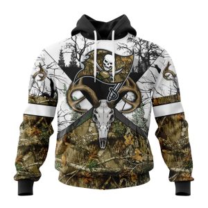 Personalized NFL Tampa Bay Buccaneers With Deer Skull And Forest Pattern For Go Hunting Unisex Hoodie TH1784