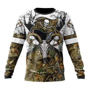 Personalized NFL Tampa Bay Buccaneers With Deer Skull And Forest Pattern For Go Hunting Unisex Sweatshirt SWS921