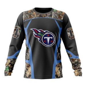 Personalized NFL Tennessee Titans Camo Hunting Design Unisex Sweatshirt SWS923
