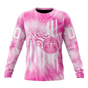 Personalized NFL Tennessee Titans Special Pink Tie-Dye Unisex Sweatshirt SWS936