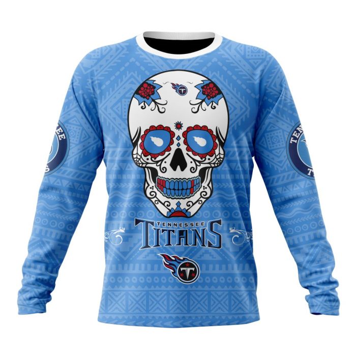 Personalized NFL Tennessee Titans Specialized Kits For Dia De Muertos Unisex Sweatshirt SWS938