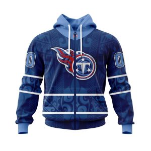 Personalized NFL Tennessee Titans Specialized Native With Samoa Culture Unisex Zip Hoodie TZH1109