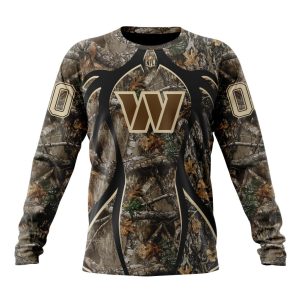 Personalized NFL Washington Commanders Special Hunting Camo Unisex Sweatshirt SWS951