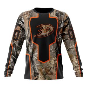 Personalized NHL Anaheim Ducks Special Camo Realtree Hunting Unisex Sweatshirt SWS1875