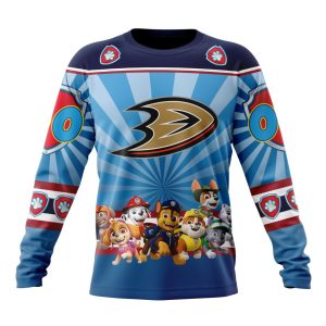 Personalized NHL Anaheim Ducks Special Paw Patrol Kits Unisex Sweatshirt SWS1885
