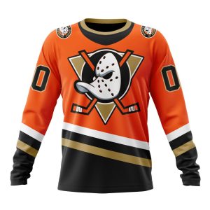 Personalized NHL Anaheim Ducks Special Reverse Retro Redesign Unisex Sweatshirt SWS1890