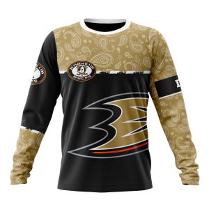 Personalized NHL Anaheim Ducks Specialized Hockey With Paisley Unisex Sweatshirt SWS1900