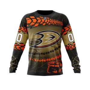 Personalized NHL Anaheim Ducks Specialized Off - Road Style Unisex Sweatshirt SWS1904