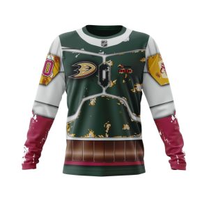 Personalized NHL Anaheim Ducks X Boba Fett's Armor Unisex Sweatshirt SWS1915