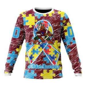 Personalized NHL Arizona Coyotes Special Autism Awareness Month Unisex Sweatshirt SWS1928