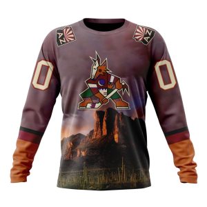 Personalized NHL Arizona Coyotes Special Design With Sonoran Desert Unisex Sweatshirt SWS1938