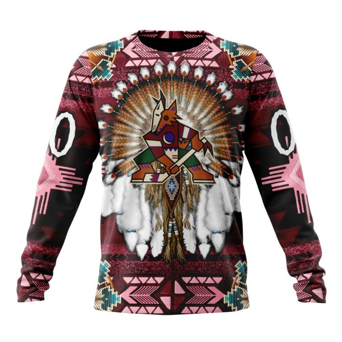 Personalized NHL Arizona Coyotes Special Native Costume Design Unisex Sweatshirt SWS1940