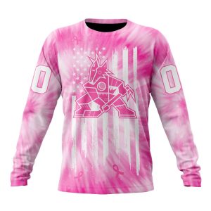Personalized NHL Arizona Coyotes Special Pink Tie-Dye Unisex Sweatshirt SWS1944