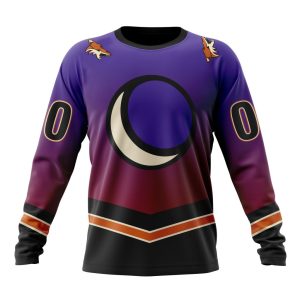 Personalized NHL Arizona Coyotes Special Retro Gradient Design Unisex Sweatshirt SWS1945