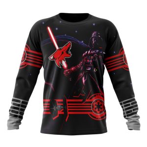 Personalized NHL Arizona Coyotes Specialized Darth Vader Version Jersey Unisex Sweatshirt SWS1950