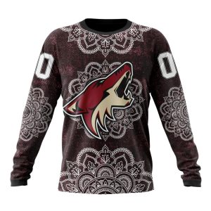 Personalized NHL Arizona Coyotes Specialized Mandala Style Unisex Sweatshirt SWS1960