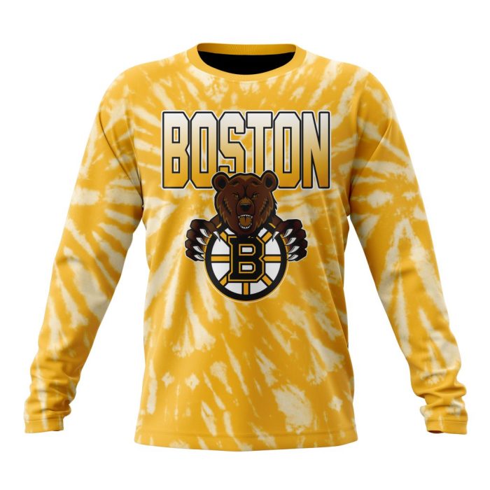 Personalized NHL Boston Bruins Special Retro Vintage Tie - Dye Unisex Sweatshirt SWS1999