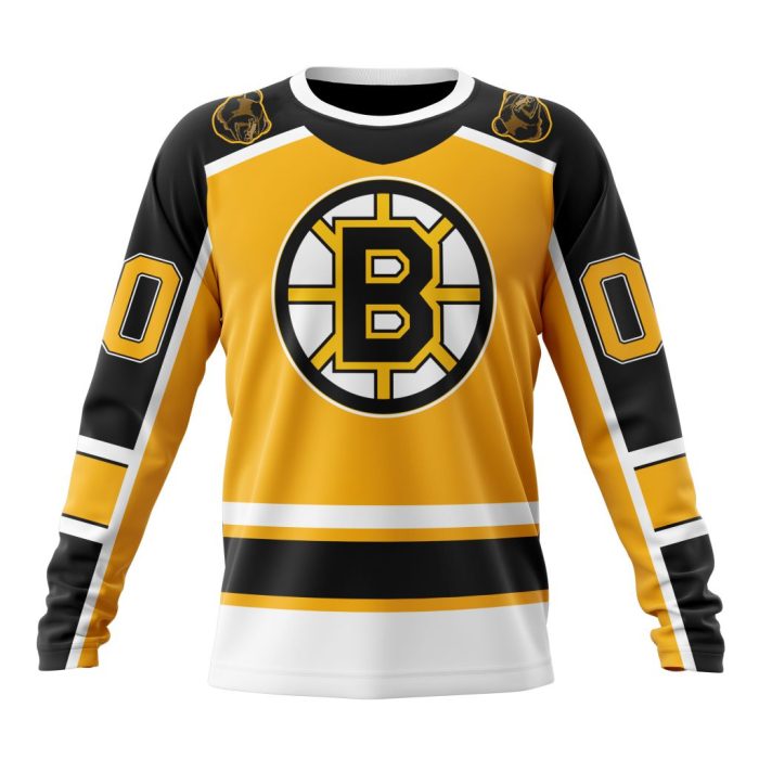 Personalized NHL Boston Bruins Special Reverse Retro Redesign Unisex Sweatshirt SWS2000