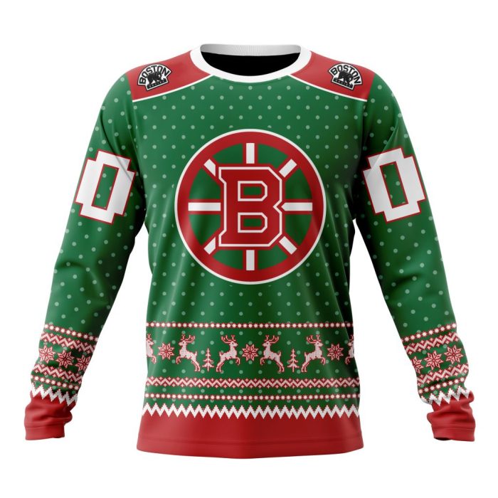 Personalized NHL Boston Bruins Special Ugly Christmas Unisex Sweatshirt SWS2002