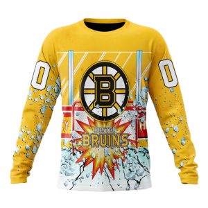 Personalized NHL Boston Bruins With Ice Hockey Arena Unisex Sweatshirt SWS2028