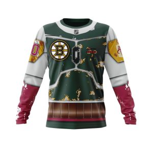Personalized NHL Boston Bruins X Boba Fett's Armor Unisex Sweatshirt SWS2030
