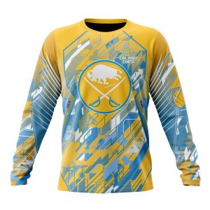 Personalized NHL Buffalo Sabres Fearless Against Childhood Cancers Unisex Sweatshirt SWS2035