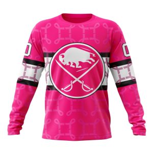 Personalized NHL Buffalo Sabres I Pink I Can! In October We Wear Pink Breast Cancer Unisex Sweatshirt SWS2038