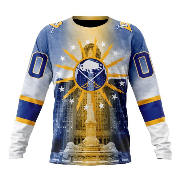 Personalized NHL Buffalo Sabres Special Design With Buffalo City Hall Unisex Sweatshirt SWS2051