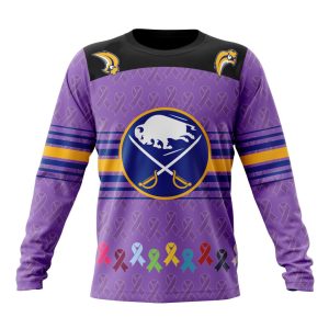 Personalized NHL Buffalo Sabres Specialized Design Fights Cancer Unisex Sweatshirt SWS2066