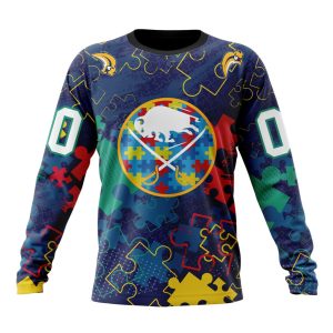 Personalized NHL Buffalo Sabres Specialized Fearless Against Autism Unisex Sweatshirt SWS2071