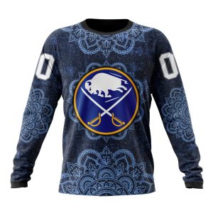 Personalized NHL Buffalo Sabres Specialized Mandala Style Unisex Sweatshirt SWS2076