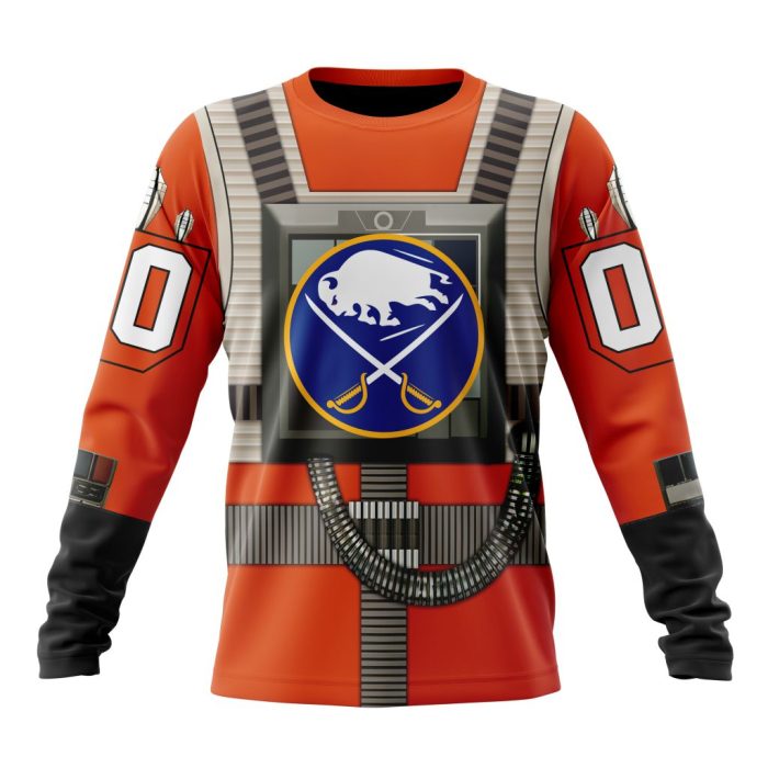 Personalized NHL Buffalo Sabres Star Wars Rebel Pilot Design Unisex Sweatshirt SWS2082