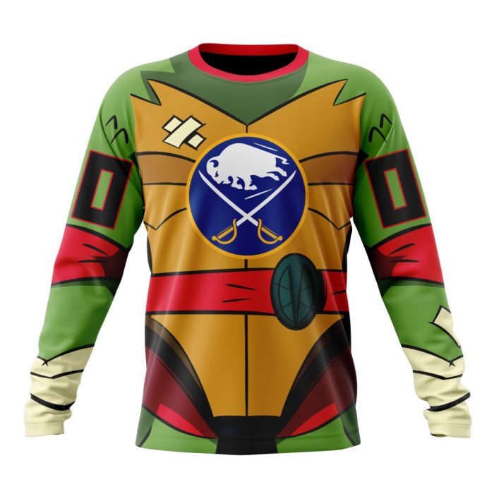 Personalized NHL Buffalo Sabres Teenage Mutant Ninja Turtles Design Unisex Sweatshirt SWS2083