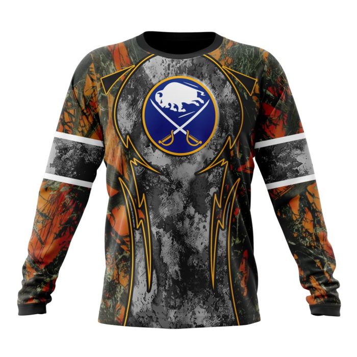Personalized NHL Buffalo Sabres With Camo Concepts For Hungting In Forest Unisex Sweatshirt SWS2085