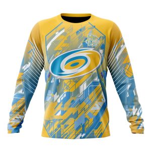 Personalized NHL Carolina Hurricanes Fearless Against Childhood Cancers Unisex Sweatshirt SWS2152