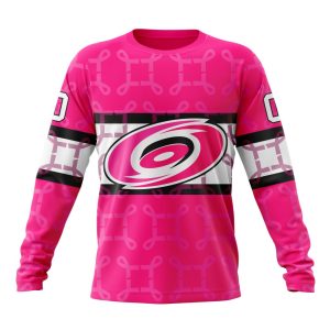 Personalized NHL Carolina Hurricanes I Pink I Can! In October We Wear Pink Breast Cancer Unisex Sweatshirt SWS2155