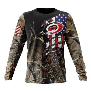 Personalized NHL Carolina Hurricanes Special Camo Realtree Hunting Unisex Sweatshirt SWS2164