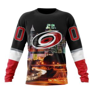 Personalized NHL Carolina Hurricanes Special Design With Downtown Skyline Unisex Sweatshirt SWS2168