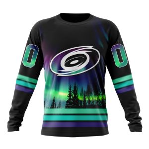 Personalized NHL Carolina Hurricanes Special Design With Northern Lights Unisex Sweatshirt SWS2169