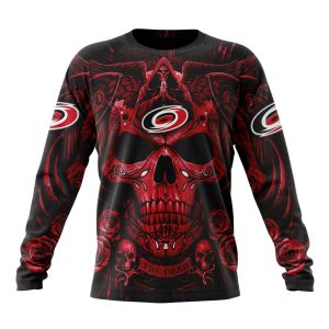 Personalized NHL Carolina Hurricanes Special Design With Skull Art Unisex Sweatshirt SWS2170