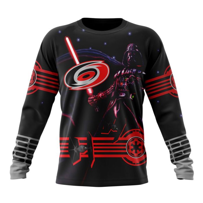 Personalized NHL Carolina Hurricanes Specialized Darth Vader Version Jersey Unisex Sweatshirt SWS2182